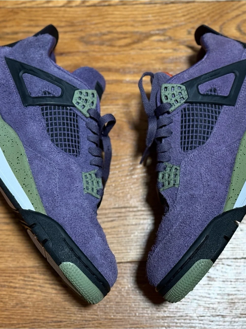 2022 Air Jordan 4 Retro “Canyon Purple” Sneakers Women: 9.5 Men: 8 - Picture 10 of 14